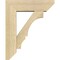 Ekena Millwork Balboa Slat Rough Sawn Bracket w/ Offset Brace, Douglas Fir, 6"W x 18"D x 22"H BKT0604X18X22BOA06RDF - alternate 2